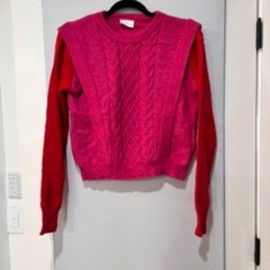 Women's Pink & Red Sweater Small Never Worn!